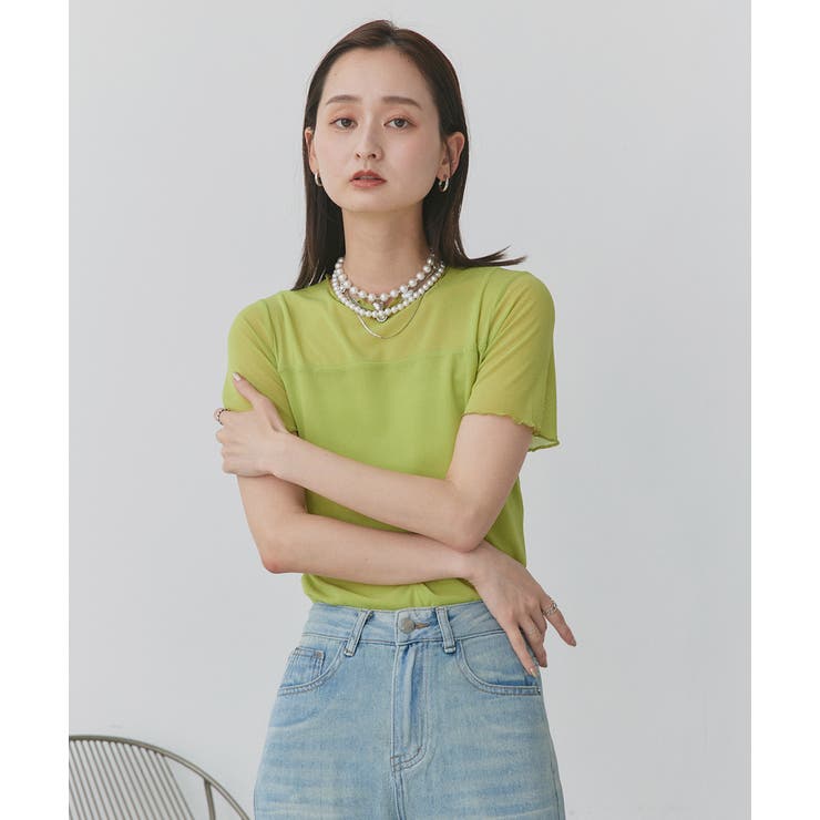 ハーフスリーブメローシアートップス | ad thie | 詳細画像37 