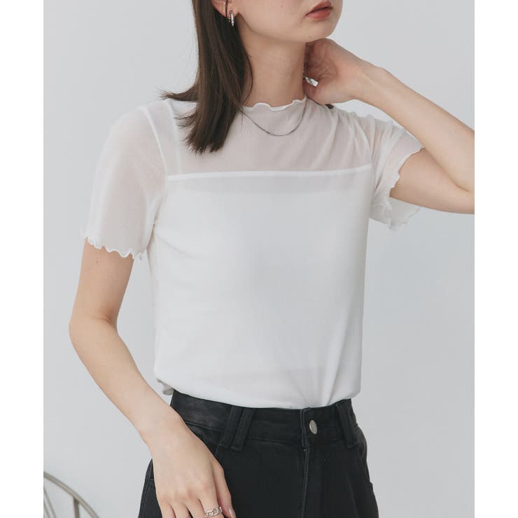 ハーフスリーブメローシアートップス | ad thie | 詳細画像5 