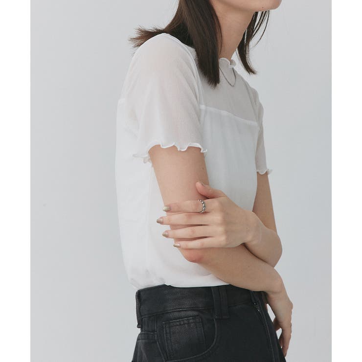 ハーフスリーブメローシアートップス | ad thie | 詳細画像6 