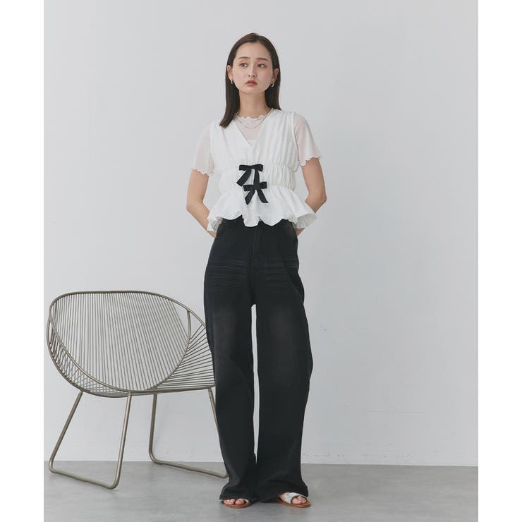 ハーフスリーブメローシアートップス | ad thie | 詳細画像7 