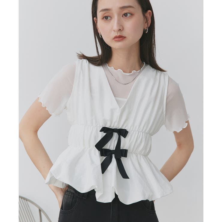 ハーフスリーブメローシアートップス | ad thie | 詳細画像8 