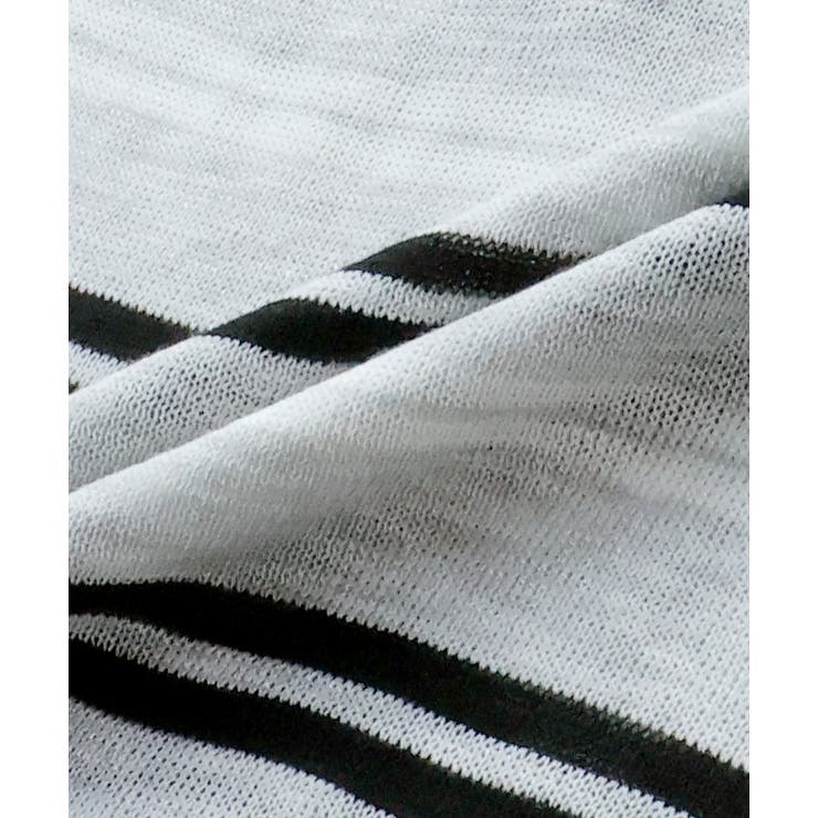 シアーフレンチスリーブボーダーポロトップス | ad thie | 詳細画像42 