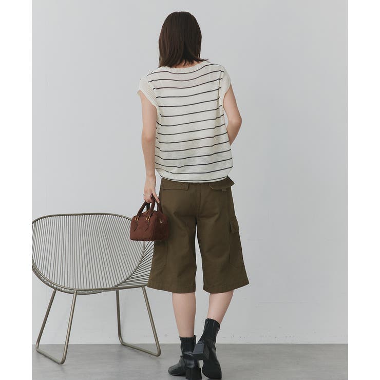 フェイクカーディガン付き ノースリーブニット | ad thie | 詳細画像12 