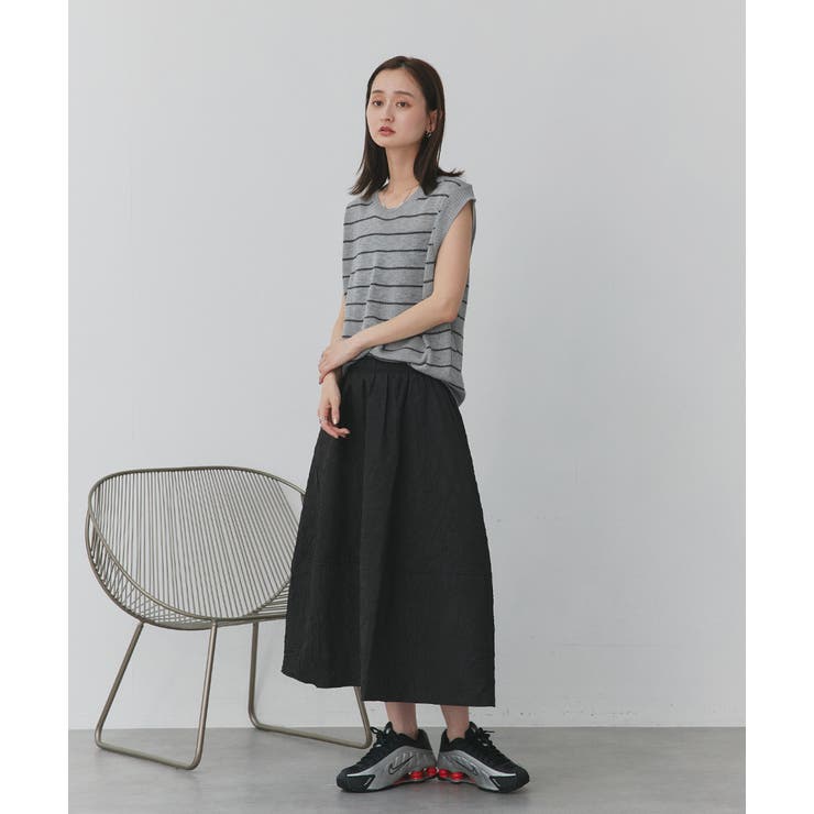 フェイクカーディガン付き ノースリーブニット | ad thie | 詳細画像24 