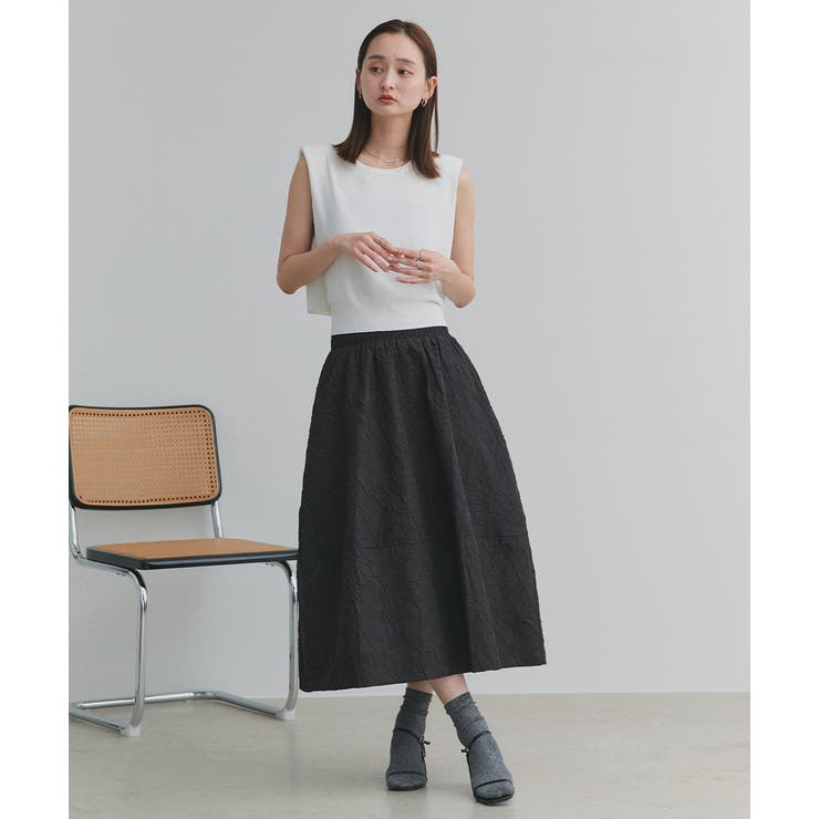 ショート丈リボンノースリーブニット | ad thie | 詳細画像10 