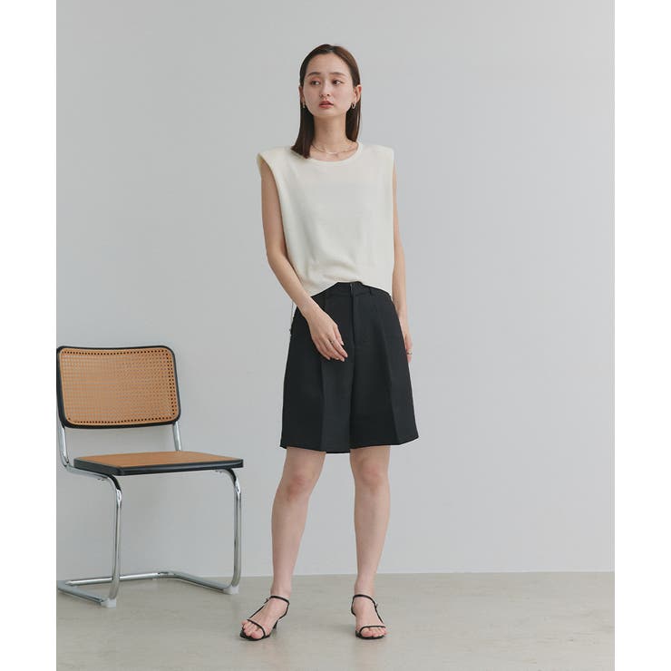 ショート丈リボンノースリーブニット | ad thie | 詳細画像19 