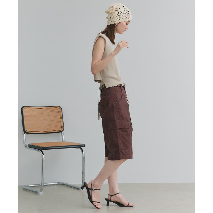 ショート丈リボンノースリーブニット | ad thie | 詳細画像28 