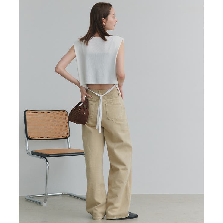 ショート丈リボンノースリーブニット | ad thie | 詳細画像4 