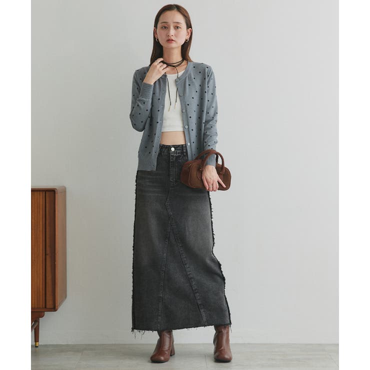 ポルカドットニットカーディガン | ad thie | 詳細画像13 