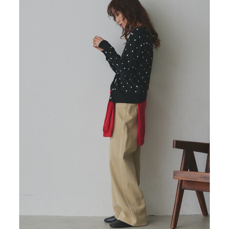 ポルカドットニットカーディガン | ad thie | 詳細画像25 