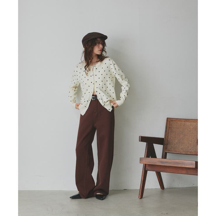 ポルカドットニットカーディガン | ad thie | 詳細画像32 