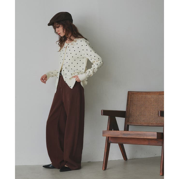 ポルカドットニットカーディガン | ad thie | 詳細画像33 