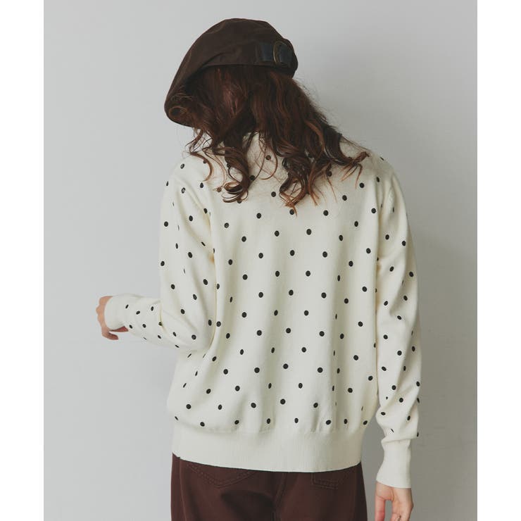 ポルカドットニットカーディガン | ad thie | 詳細画像36 