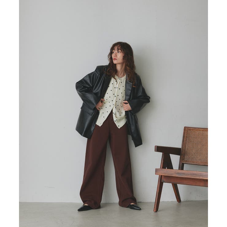 ポルカドットニットカーディガン | ad thie | 詳細画像38 