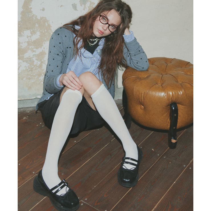 ポルカドットニットカーディガン | ad thie | 詳細画像6 