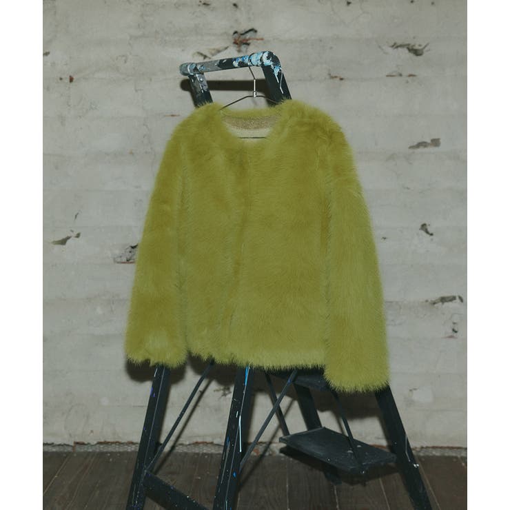 【2025AW新作】ノーカラーフェイクファーコート | ad thie | 詳細画像10 