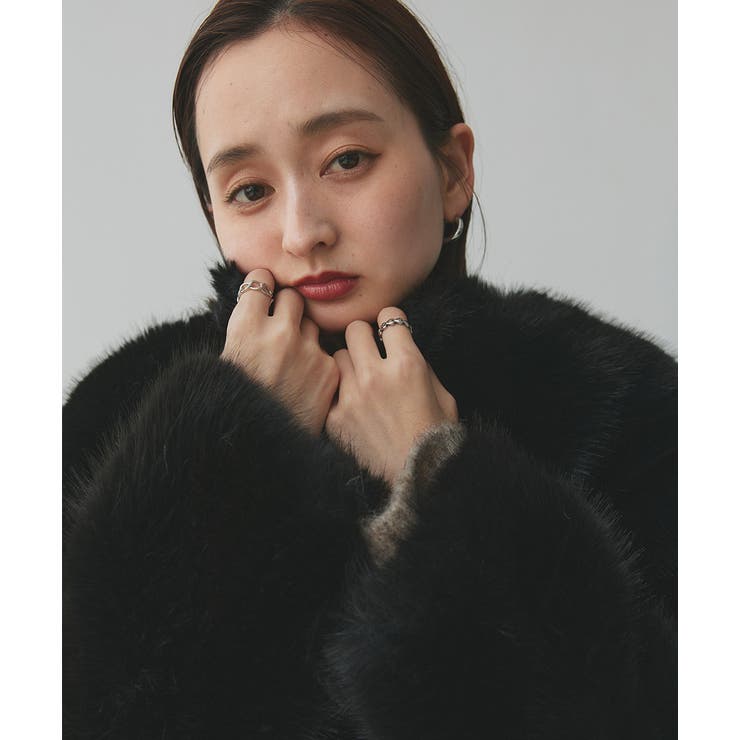 【2025AW新作】ノーカラーフェイクファーコート | ad thie | 詳細画像42 