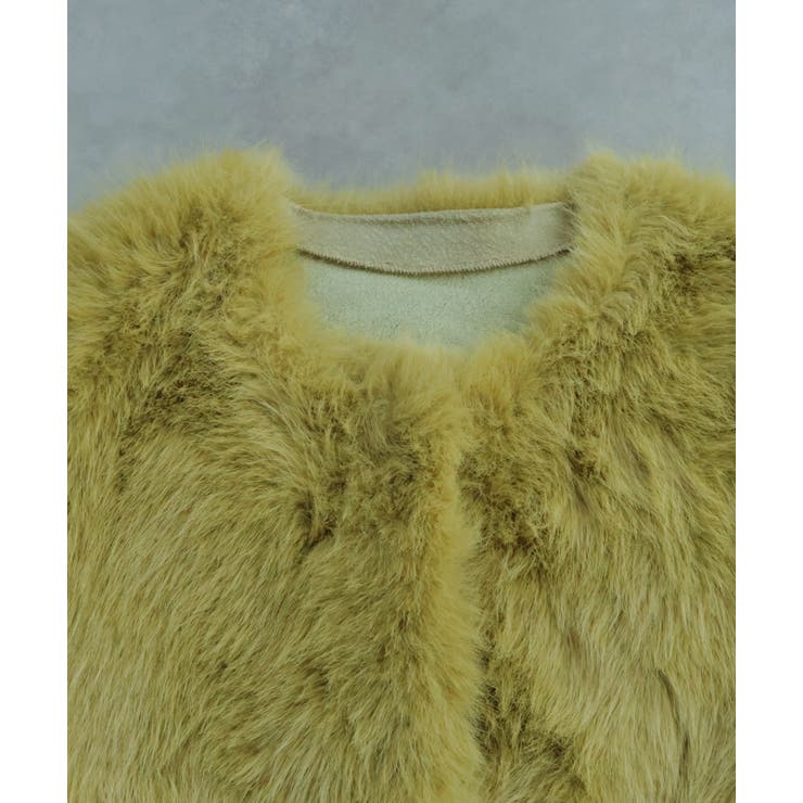 【2025AW新作】ノーカラーフェイクファーコート | ad thie | 詳細画像44 