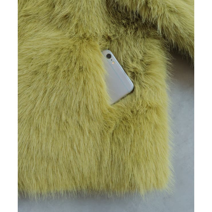 【2025AW新作】ノーカラーフェイクファーコート | ad thie | 詳細画像47 