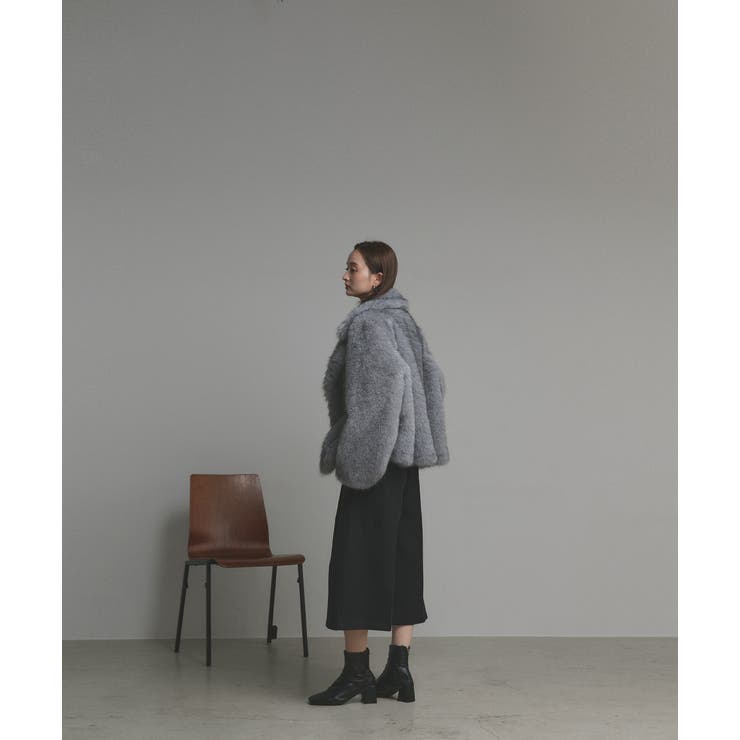 【2025AW新作】テーラードカラーフェイクファーコート | ad thie | 詳細画像10 