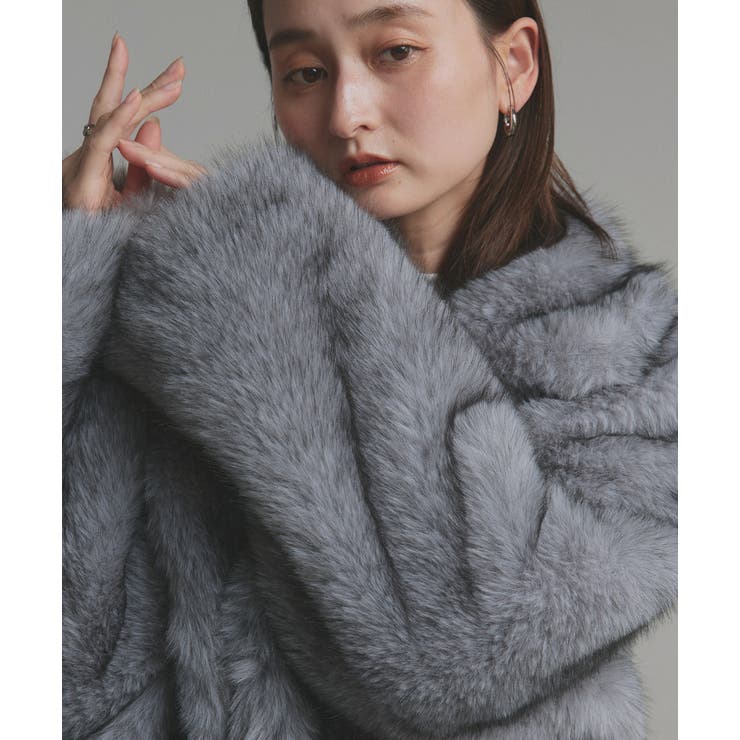 【2025AW新作】テーラードカラーフェイクファーコート | ad thie | 詳細画像15 