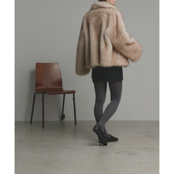 【2025AW新作】テーラードカラーフェイクファーコート | ad thie | 詳細画像18 