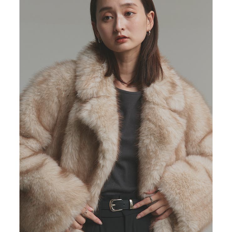 【2025AW新作】テーラードカラーフェイクファーコート | ad thie | 詳細画像25 