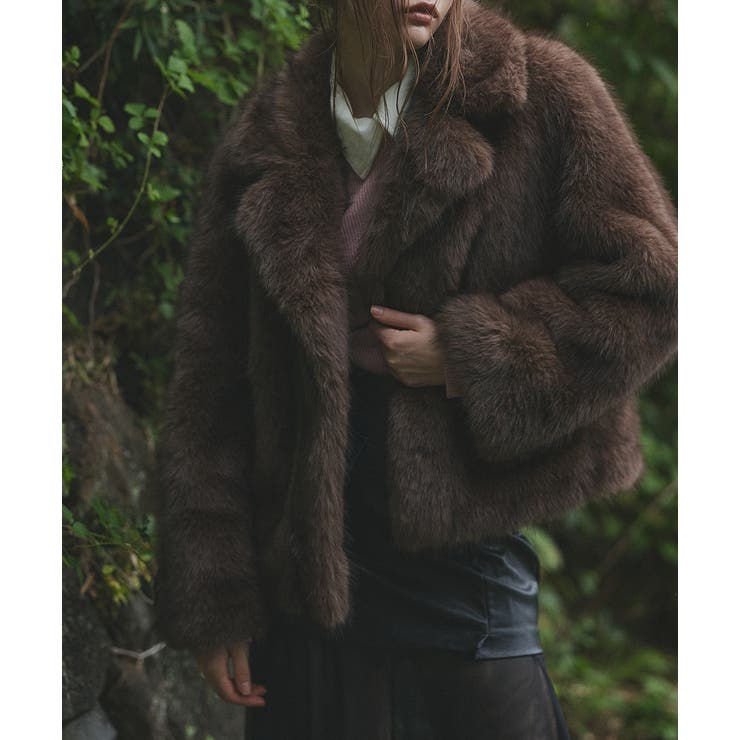 【2025AW新作】テーラードカラーフェイクファーコート | ad thie | 詳細画像29 