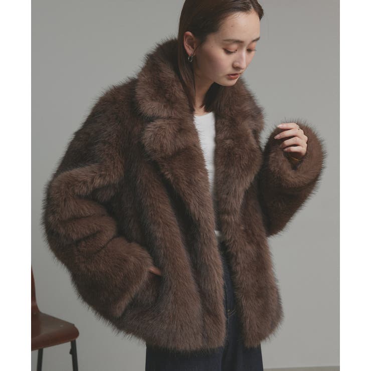 【2025AW新作】テーラードカラーフェイクファーコート | ad thie | 詳細画像39 