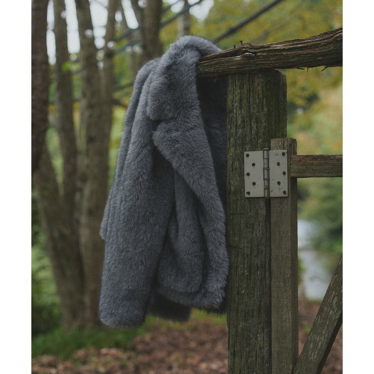 【2025AW新作】テーラードカラーフェイクファーコート | ad thie | 詳細画像40 