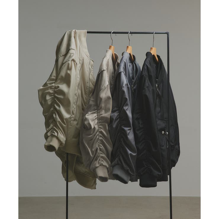 ギャザーデザインアシンメトリーMA-1 | ad thie | 詳細画像54 