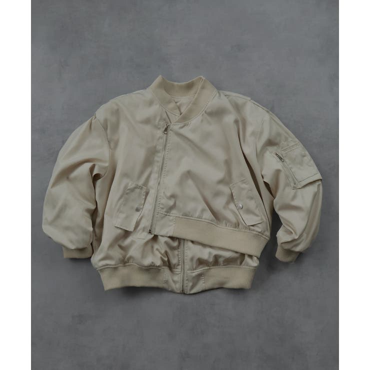 ギャザーデザインアシンメトリーMA-1 | ad thie | 詳細画像55 