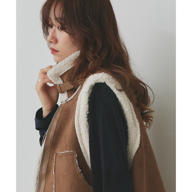 ムートンボアベスト | ad thie | 詳細画像11 