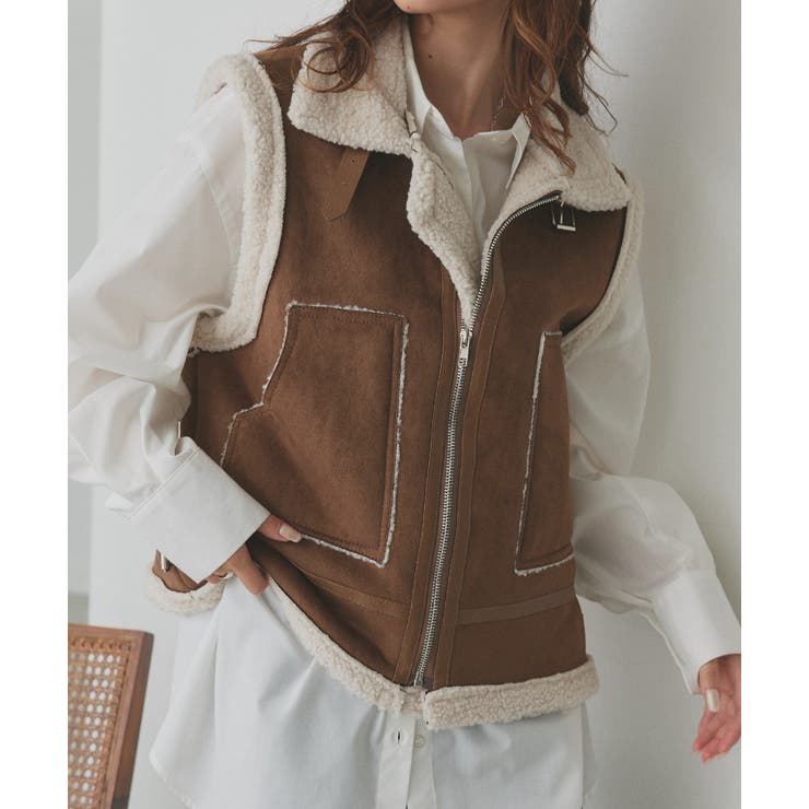 ムートンボアベスト | ad thie | 詳細画像16 