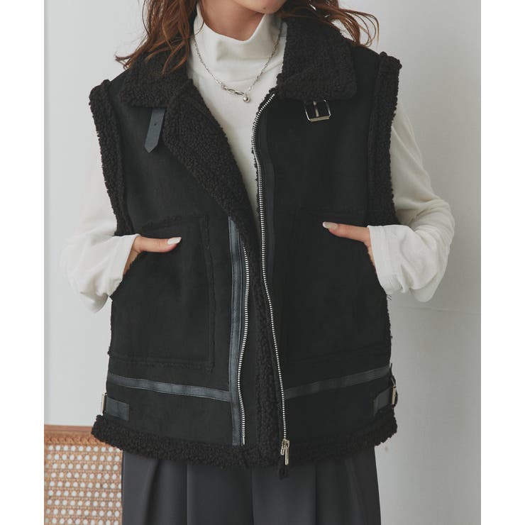 ムートンボアベスト | ad thie | 詳細画像19 