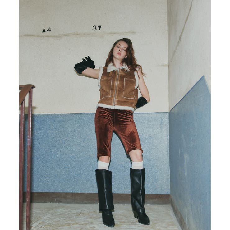 ムートンボアベスト | ad thie | 詳細画像2 