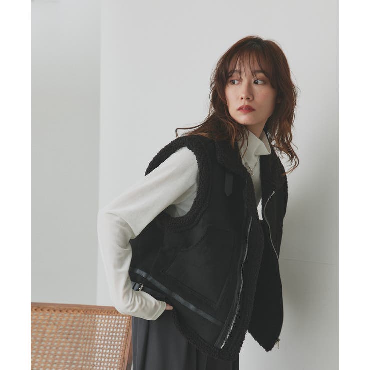 ムートンボアベスト | ad thie | 詳細画像20 