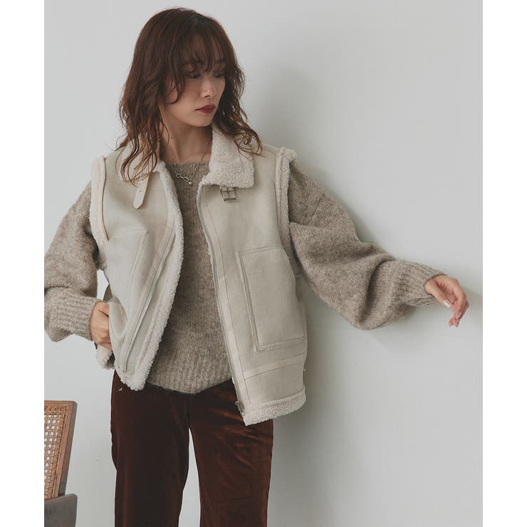 ムートンボアベスト | ad thie | 詳細画像29 