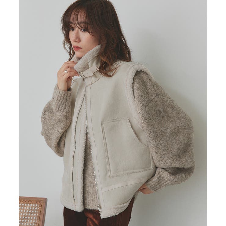 ムートンボアベスト | ad thie | 詳細画像31 