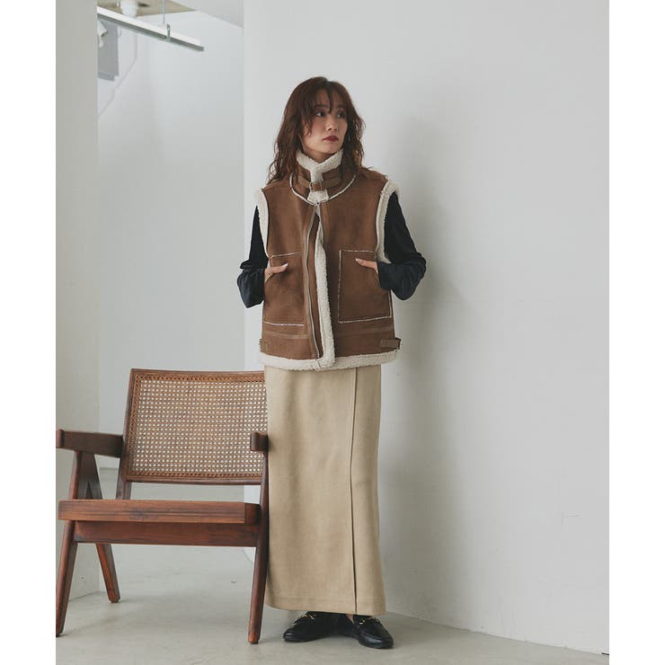 ムートンボアベスト | ad thie | 詳細画像5 