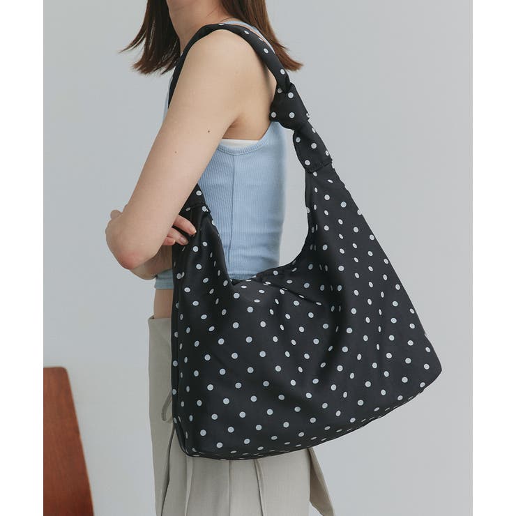 ドット×ブラック | ドット レオパード パターンアソートショルダーバッグ | ad thie