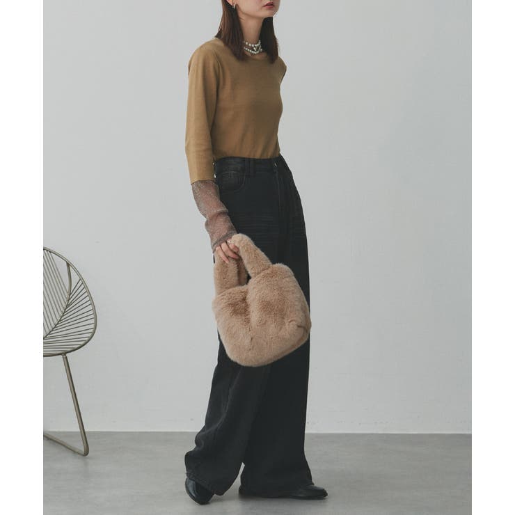 フェイクファーハンドバッグ | ad thie | 詳細画像15 