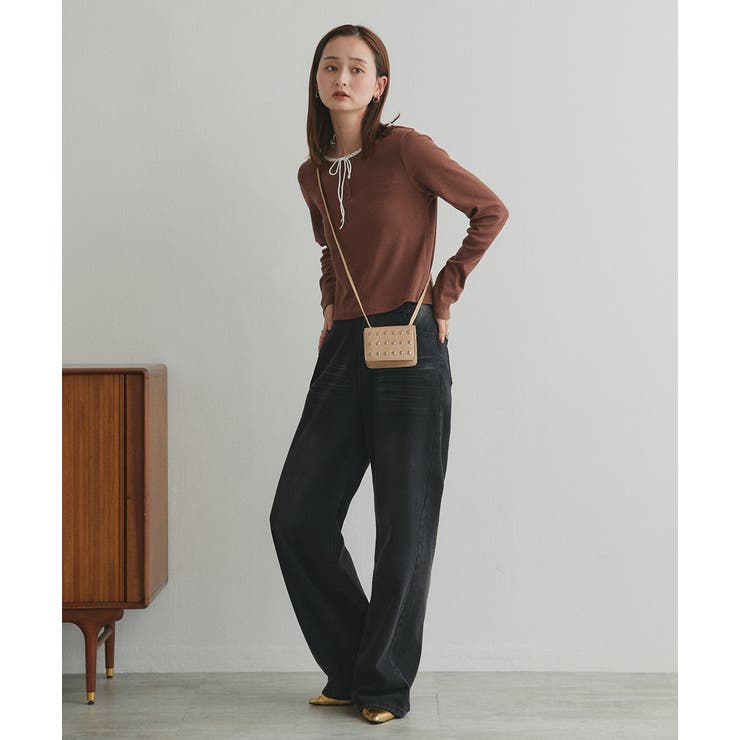 スタッズデザインミニショルダーバッグ | ad thie | 詳細画像14 