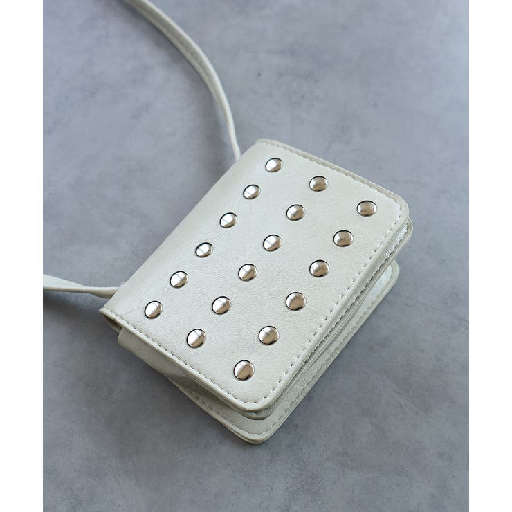 スタッズデザインミニショルダーバッグ | ad thie | 詳細画像20 