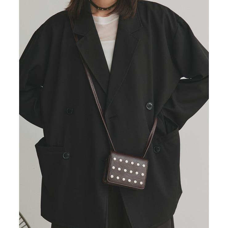 スタッズデザインミニショルダーバッグ | ad thie | 詳細画像4 