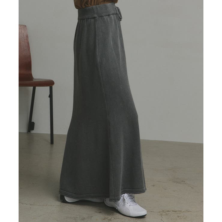 【2025AW新作】ピグメントイージーロングスカート | ad thie | 詳細画像17 