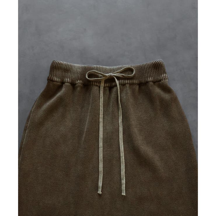 【2025AW新作】ピグメントイージーロングスカート | ad thie | 詳細画像25 