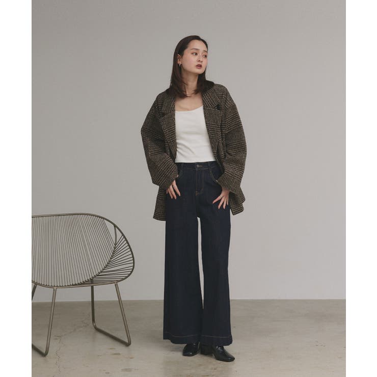 【2025AW新作】裏起毛カップ付きリブキャミソール | ad thie | 詳細画像2 