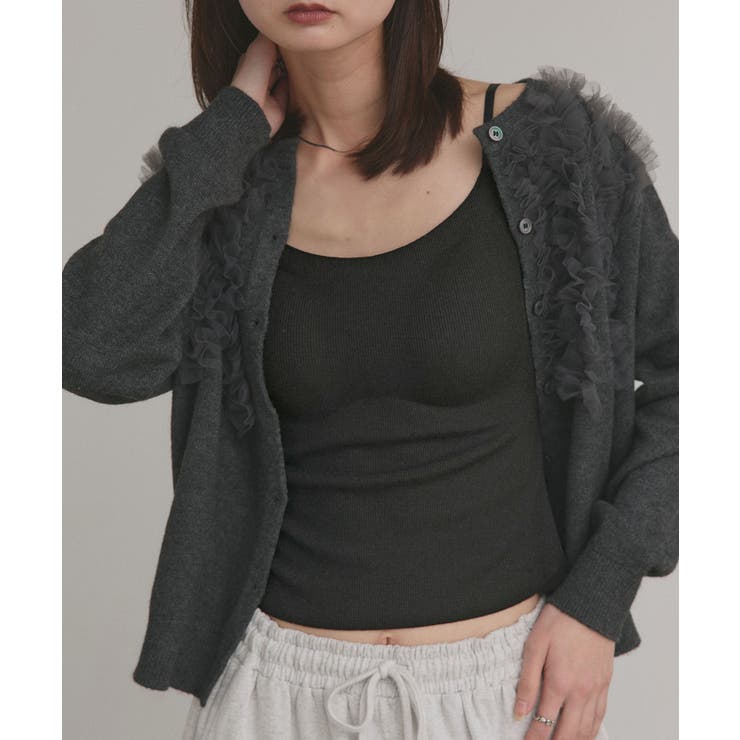 【2025AW新作】カップ付きリブキャミソール | ad thie | 詳細画像11 