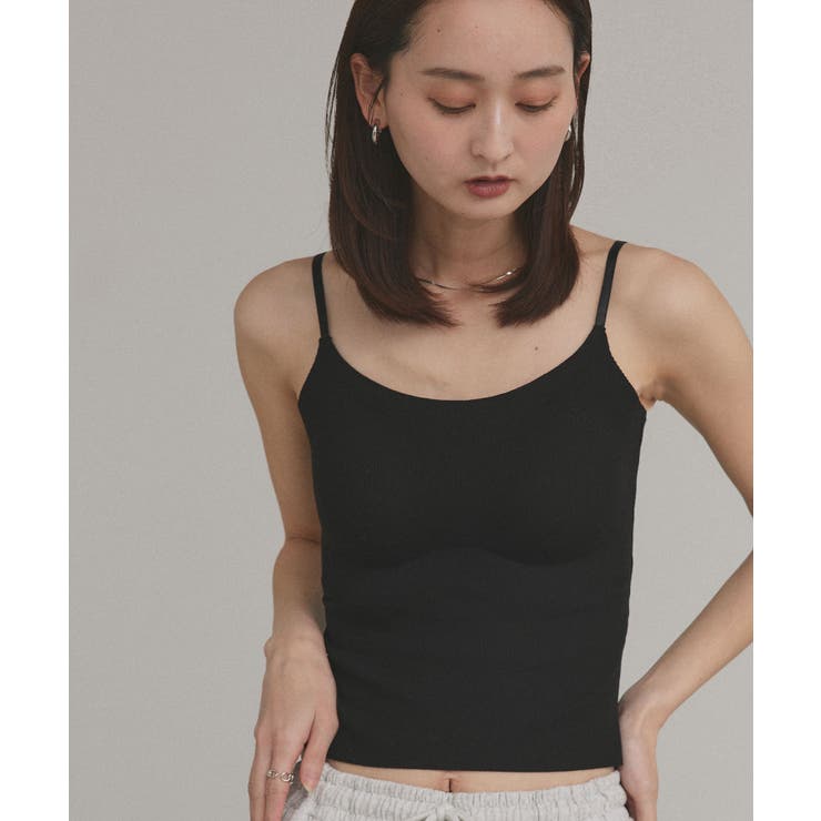 【2025AW新作】カップ付きリブキャミソール | ad thie | 詳細画像14 